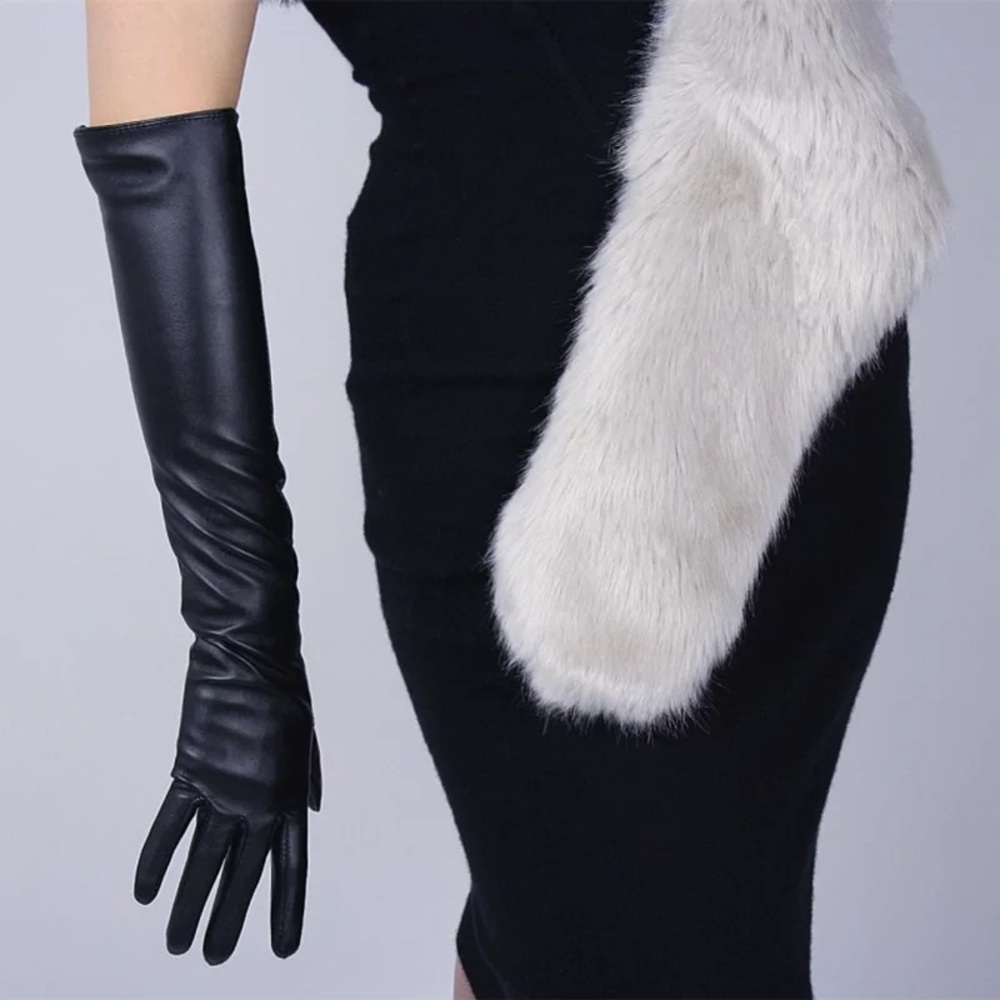 Black Arm Length Gloves